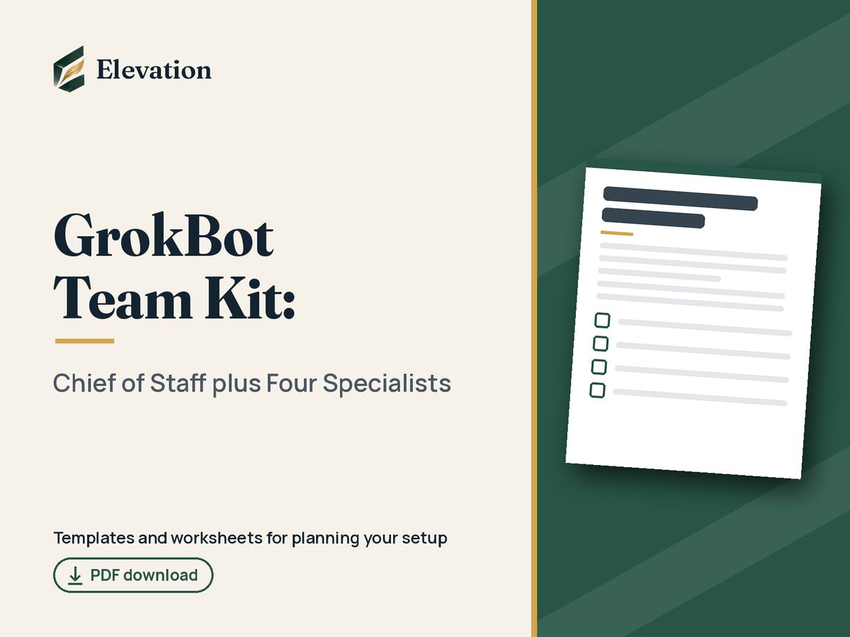 GrokBot Team Kit: Chief of Staff plus Four Specialists cover