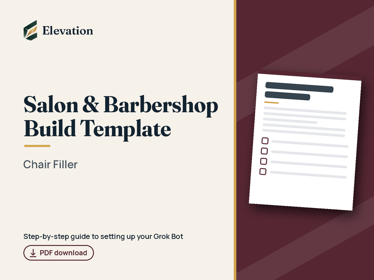 Salon & Barbershop Grok Bot Build Template: Chair Filler cover