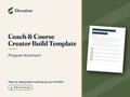 Coach & Course Creator Grok Bot Build Template: Program Assistant cover