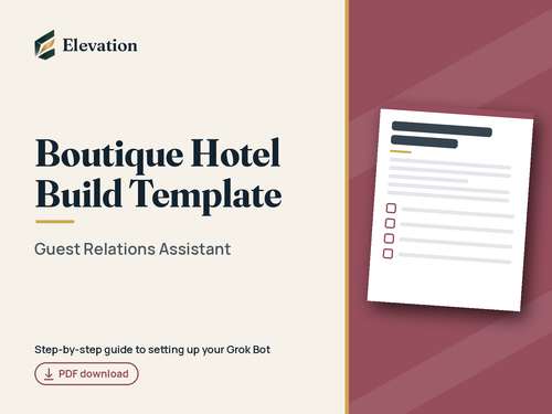 Boutique Hotel Grok Bot Build Template: Guest Relations Assistant cover