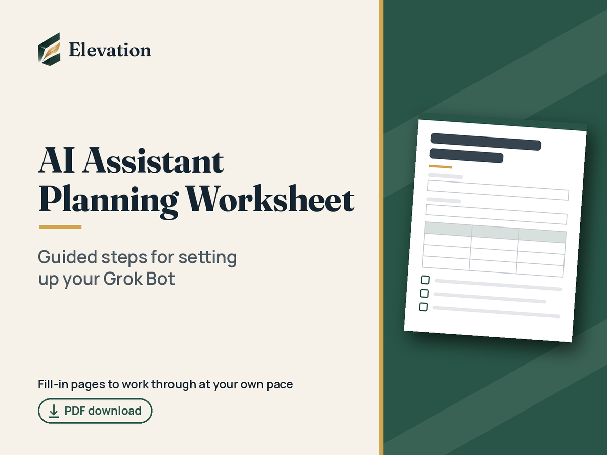 AI Assistant Planning Worksheet cover