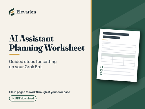 AI Assistant Planning Worksheet cover