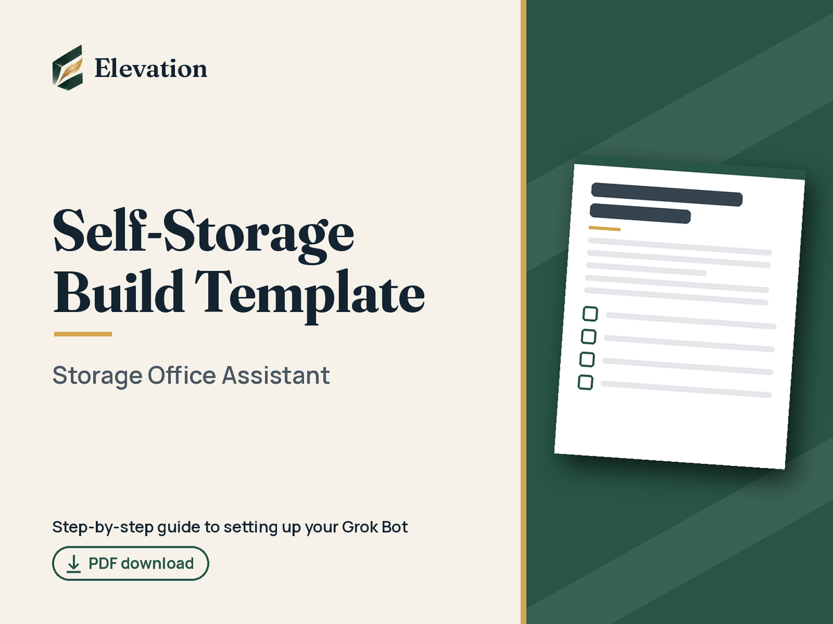 Self-Storage Grok Bot Build Template: Storage Office Assistant cover