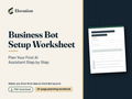 Business Bot Setup Worksheet: Plan Your First AI Assistant Step by Step cover