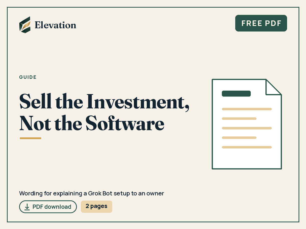 Sell the Investment, Not the Software cover